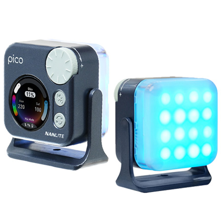 Nanlite Pico Portable LED Mini Pocket Light Full Color RGB Midnight Blue