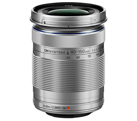 OM SYSTEM M.Zuiko Digital ED 40-150mm f/4-5.6 R OM Silver