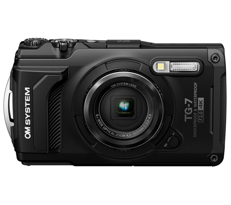 OM SYSTEM Tough TG-7 Digital Camera Black