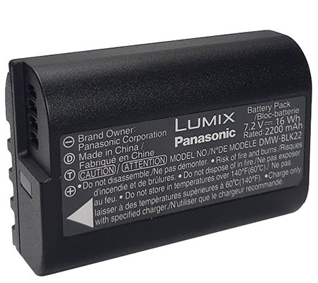 Panasonic DMW-BLK22 Lithium-Ion Battery for Panasonic Lumix S9/G9 II/S5 II/S5 IIX/S5/GH7