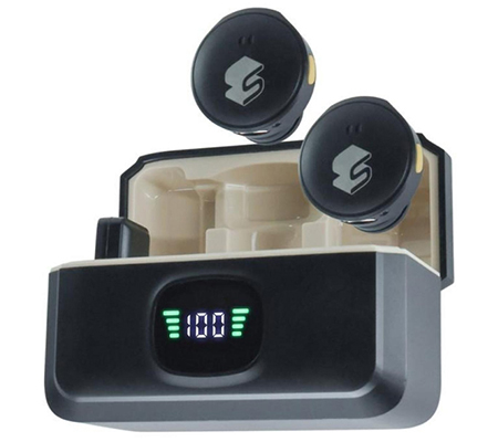 SBOX Verba VB1 Dual Magnetic Clip Wireless Microphone with Charging Case for Smartphone