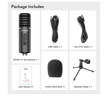 Synco CMic-V1 Desktop USB Large-Diaphragm Condenser Microphone