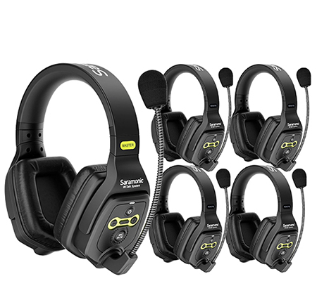 Saramonic WiTalk WT5D Full-Duplex Wireless Intercom Headset System