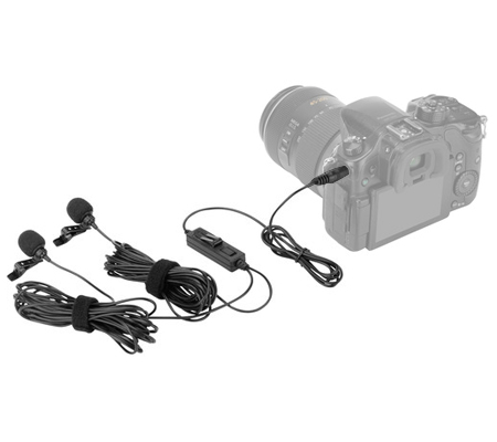 Saramonic LavMicro 2M Dual Lavalier Microphone for DSLR Camera and Smartphone