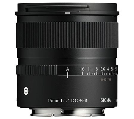 Sigma 15mm f/1.4 DC Contemporary for Sony E Mount APSC