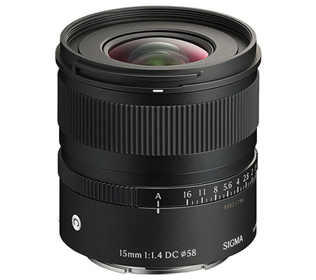 Sigma 15mm f/1.4 DC Contemporary for Sony E Mount APSC