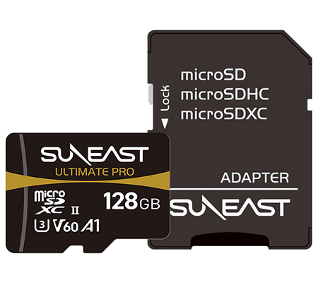 Suneast Micro SD 128GB 280MB/s UHS-II V60 Series Ultimate PRO SE-MS2128G26G1F