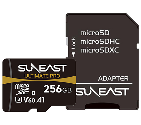 Suneast Micro SD 256GB 280MB/s UHS-II V60 Series Ultimate PRO SE-MS2256G26G1F