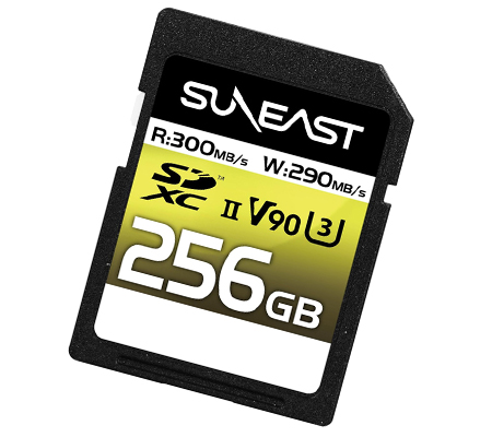Suneast SDXC 256GB 300MB/s UHS-II Ultimate Pro V90 Series SE-SDU2256GA300