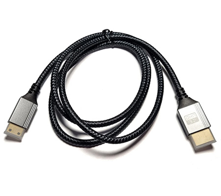 TetherPlus Mini HDMI to HDMI V2.0 4K 2M Cable Nylon Braided (TP-NUHDAMNM-200)