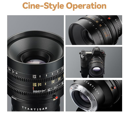 TTArtisan 50mm T2.1 Dual Bokeh Cine Lens for Canon RF Fullframe Lens