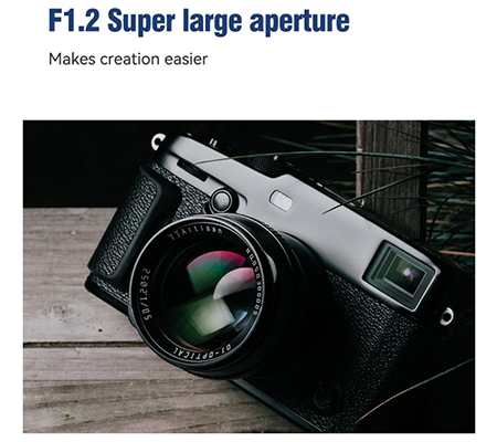 TTArtisan 50mm f/1.2 for Sony E Mount APSC Silver