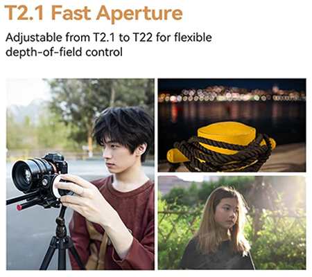 TTArtisan 85mm T2.1 Dual Bokeh Cine Lens for Canon RF Fullframe Lens
