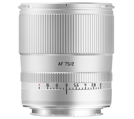 TTArtisan AF 75mm f/2 for Sigma Panasonic L Mount Full Frame Silver