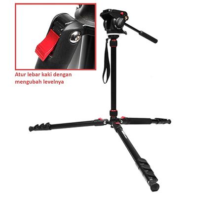 Takara Rover 77 Tripod Monopod Camera + T-054 + OHA 25