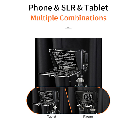 YC Onion Lasagna SE Teleprompter with App for Tablet Smartphone Camera