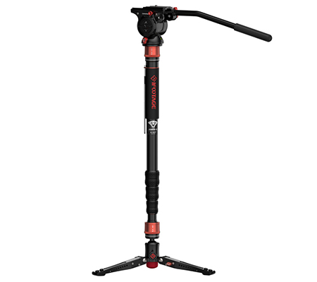 iFootage Cobra 3 A180T + Komodo K5 Fluid Head Carbon Fiber Monopod with Mini Tripod