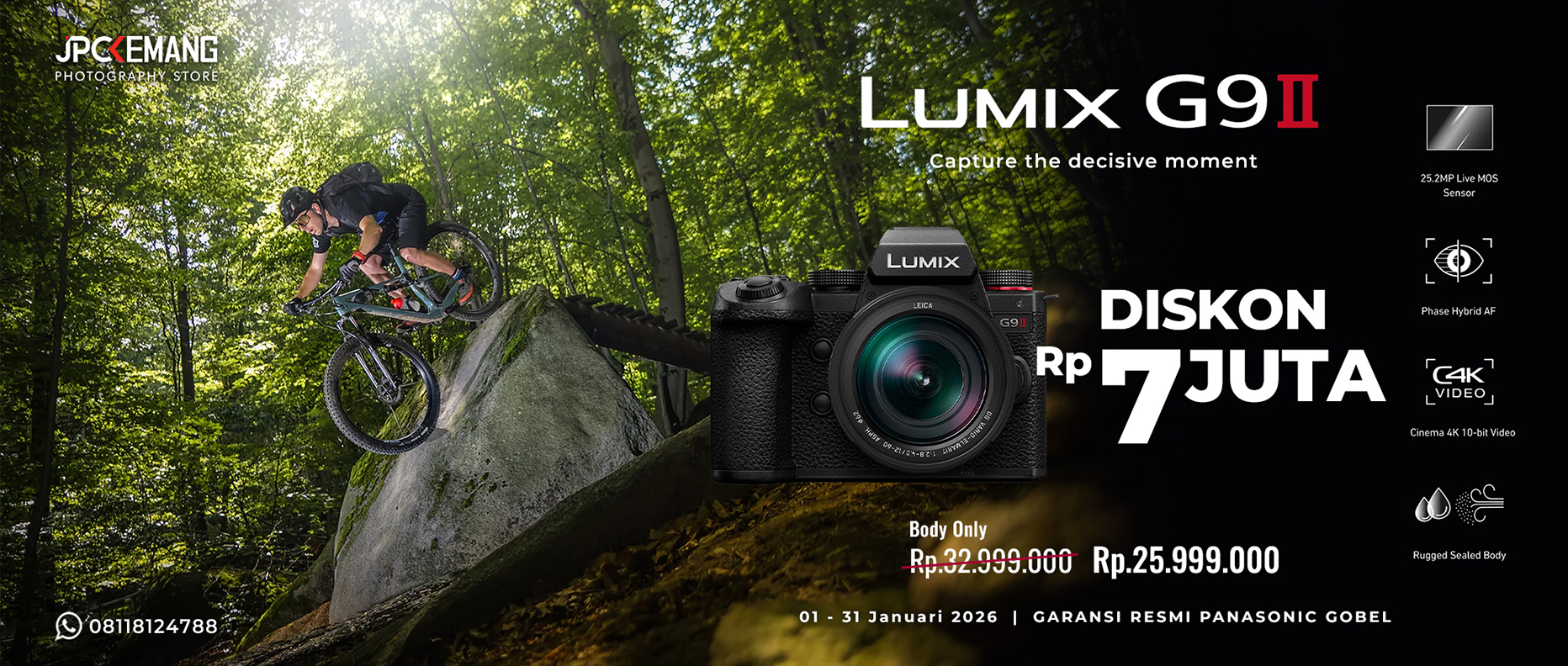 Diskon Panasonic Lumix G9 II